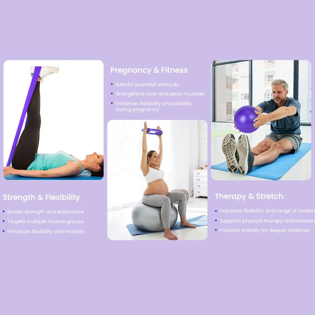 Pilates Essentials Kit for Women - 13-Piece Home Pilates Equipment Set